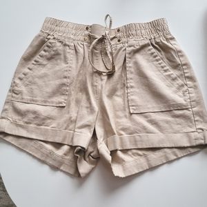 NEW Ci SONO Linen Collection Shorts, Size Small